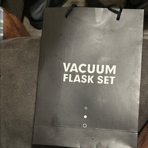 Black Vacuum Flask Set Bag